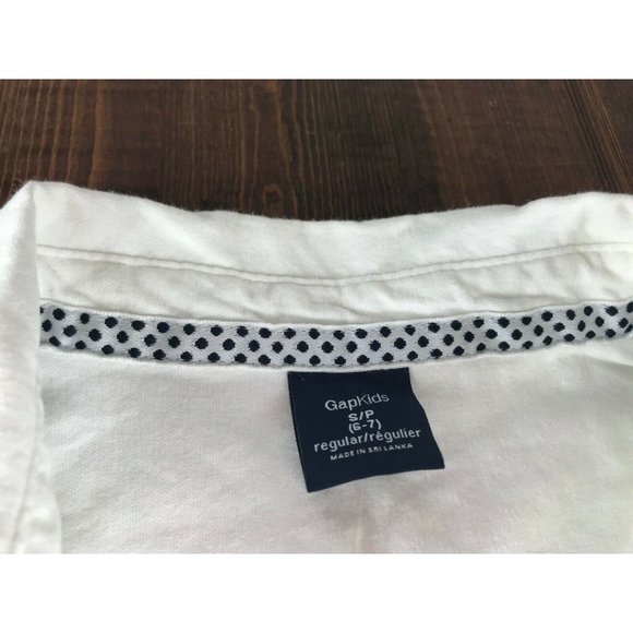 Gapkids S/P Small Button Down Collared Shirt White - Picture 3 of 7
